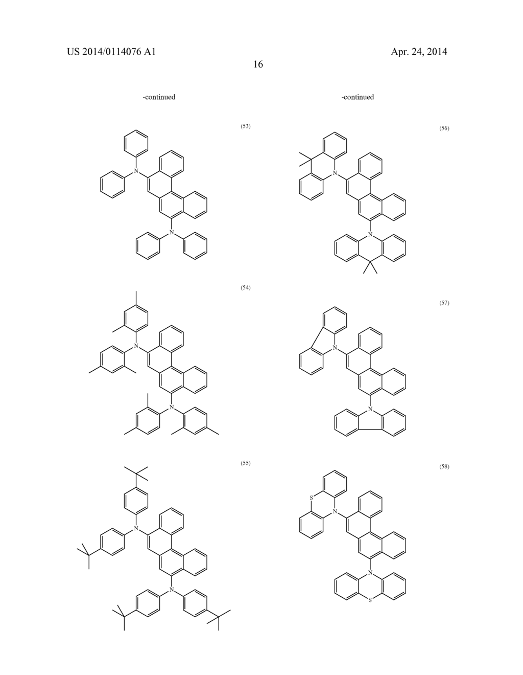 MATERIALS FOR ORGANIC ELECTROLUMINESCENCE DEVICES - diagram, schematic, and image 17