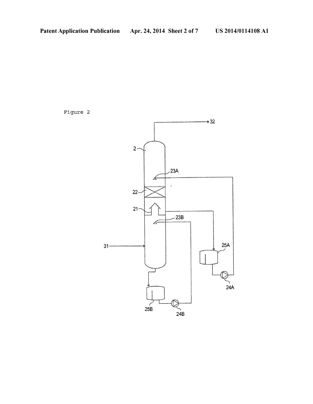 METHOD FOR PRODUCING CONJUGATED DIOLEFIN AND APPARATUS FOR PRODUCTION - diagram, schematic, and image 03