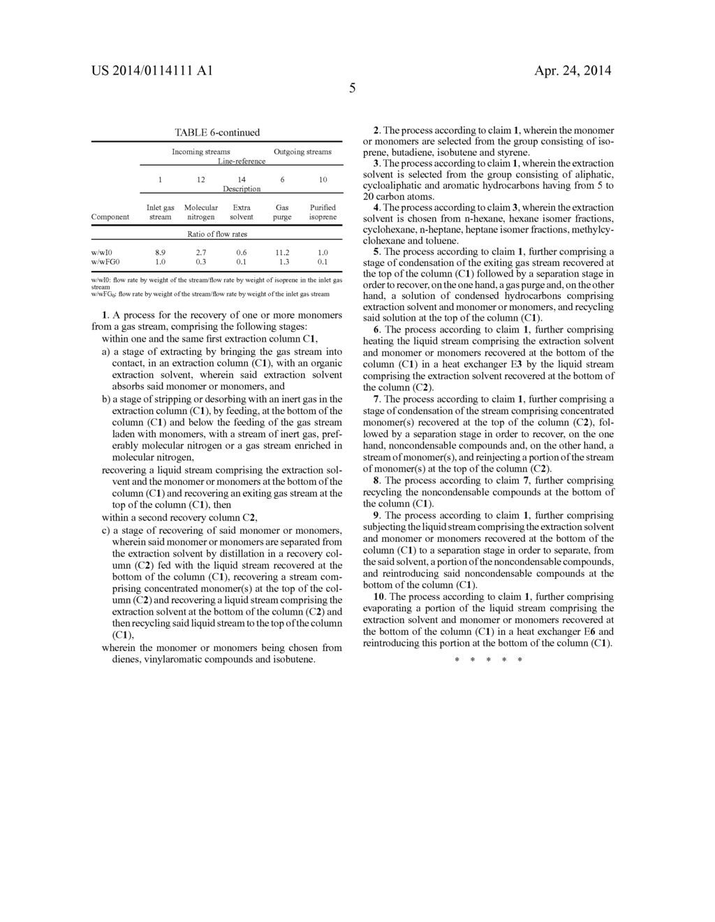 RECOVERY OF MONOMERS - diagram, schematic, and image 11