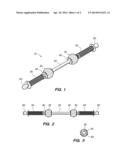 ADJUSTABLE HANDHELD ROLLER MASSAGE APPARATUS WITH FABRIC-COVERED RESILIENT     AIR-FILLED SPHERICAL CONTACT ORBS diagram and image