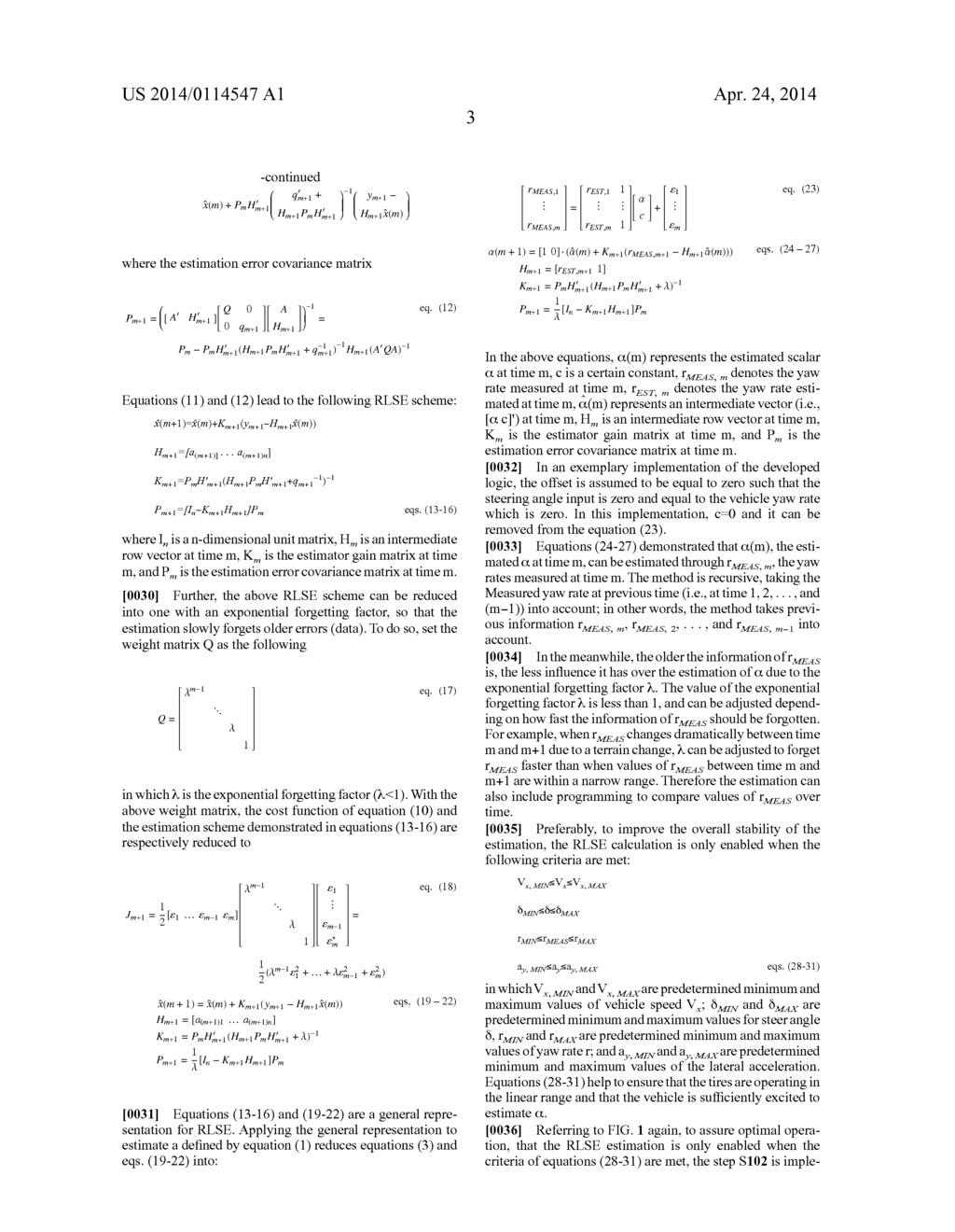 METHOD AND APPARATUS FOR REAL TIME ESTIMATION OF ROAD SURFACE FRICTION     COEFFICIENT - diagram, schematic, and image 11