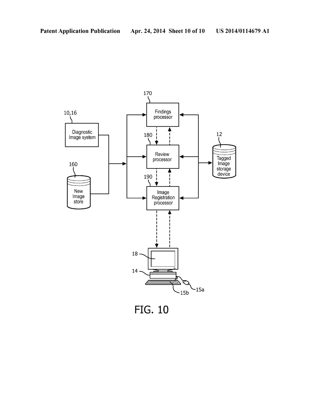 METHOD OF ANATOMICAL TAGGING OF FINDINGS IN IMAGE DATA - diagram, schematic, and image 11