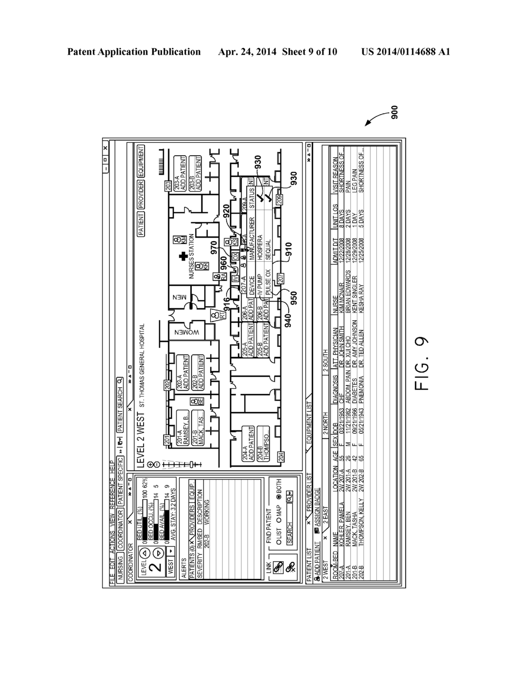 LOCATION-BASED MANAGEMENT OF HEALTHCARE ENVIRONMENTS - diagram, schematic, and image 10