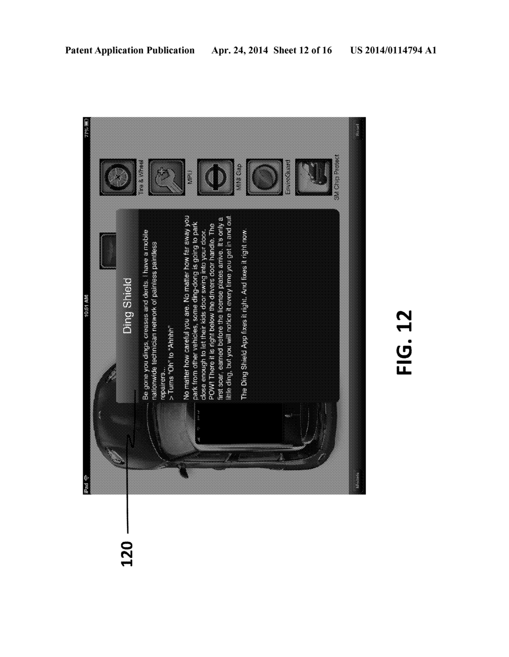 MOBILE TELEPHONE AUTOMOBILE ACCESSORY SELECTION APPLICATION - diagram, schematic, and image 13