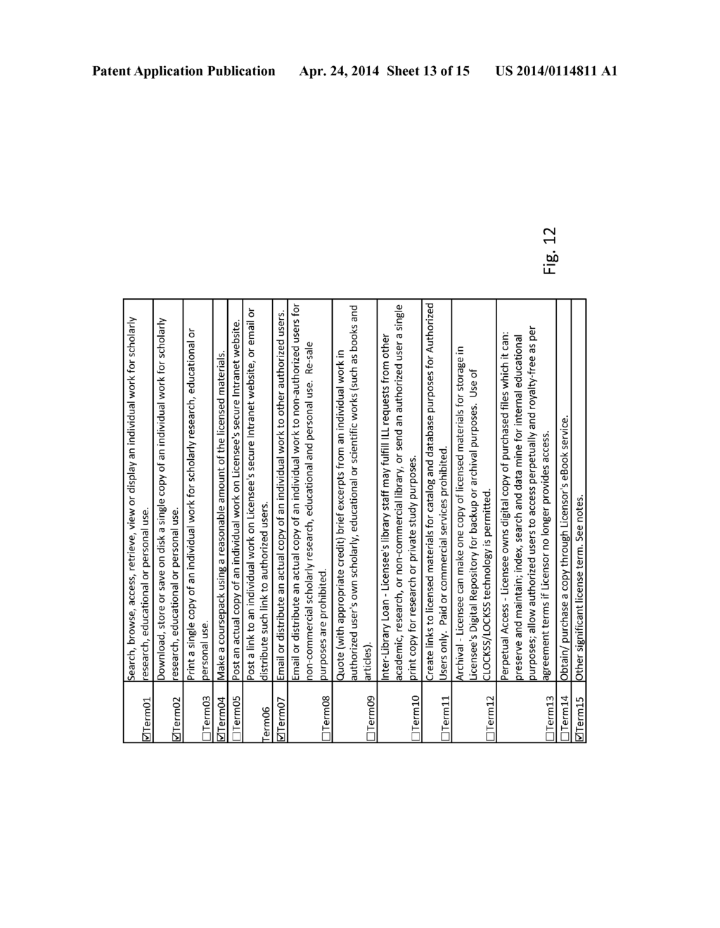 Method and System for Implementing License Filtering in a Digital Delivery     System - diagram, schematic, and image 14