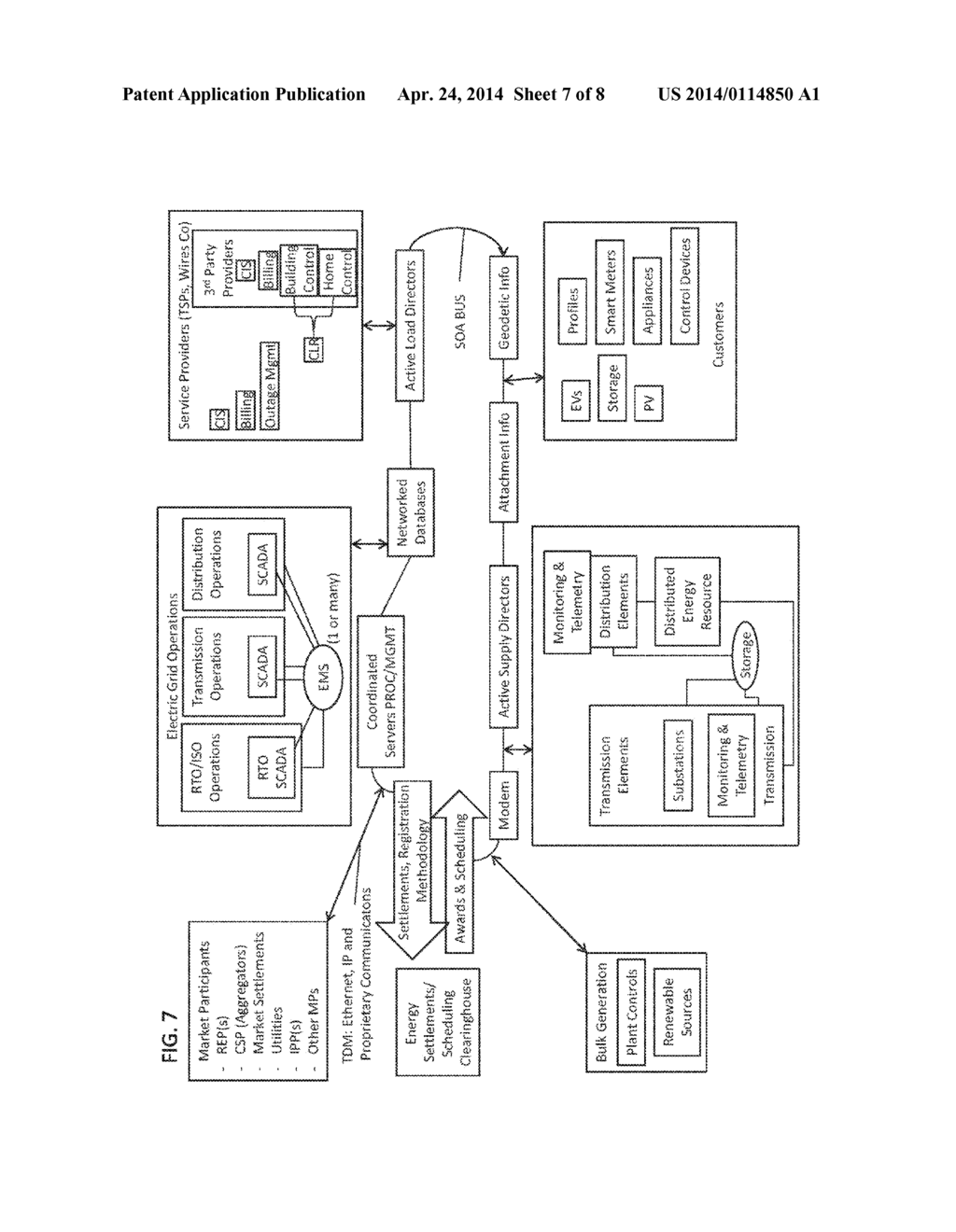 SYSTEM, METHOD, AND APPARATUS FOR SETTLEMENT FOR PARTICIPATION IN AN     ELECTRIC POWER GRID - diagram, schematic, and image 08