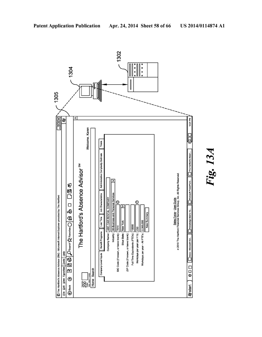 SYSTEM AND METHOD FOR PROCESSING DATA RELATING TO EMPLOYEE LEAVE - diagram, schematic, and image 59