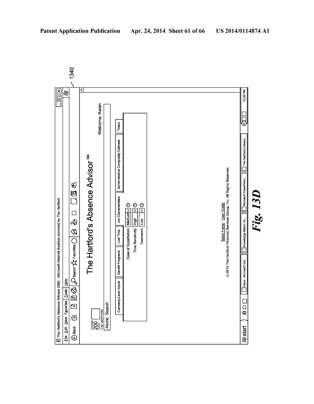 SYSTEM AND METHOD FOR PROCESSING DATA RELATING TO EMPLOYEE LEAVE - diagram, schematic, and image 62