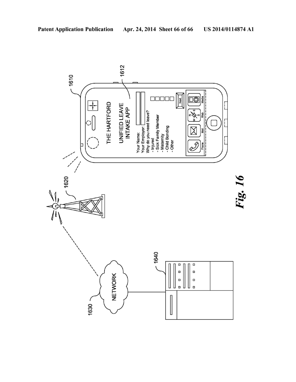 SYSTEM AND METHOD FOR PROCESSING DATA RELATING TO EMPLOYEE LEAVE - diagram, schematic, and image 67