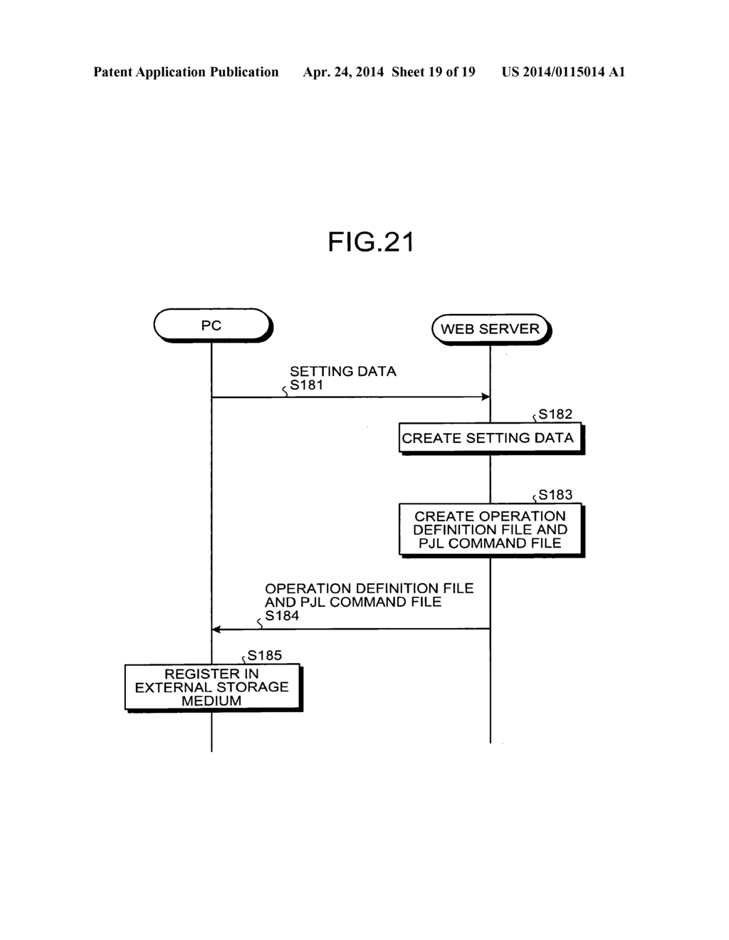 APPARATUS, METHOD, SYSTEM, AND COMPUTER PROGRAM PRODUCT FOR CREATING     OPERATION DEFINITION FILE, AND IMAGE FORMING APPARATUS - diagram, schematic, and image 20