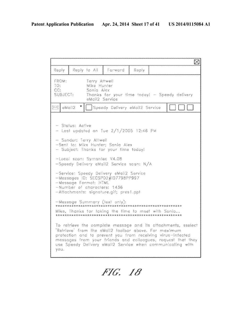 Secure Electronic Mail System - diagram, schematic, and image 18