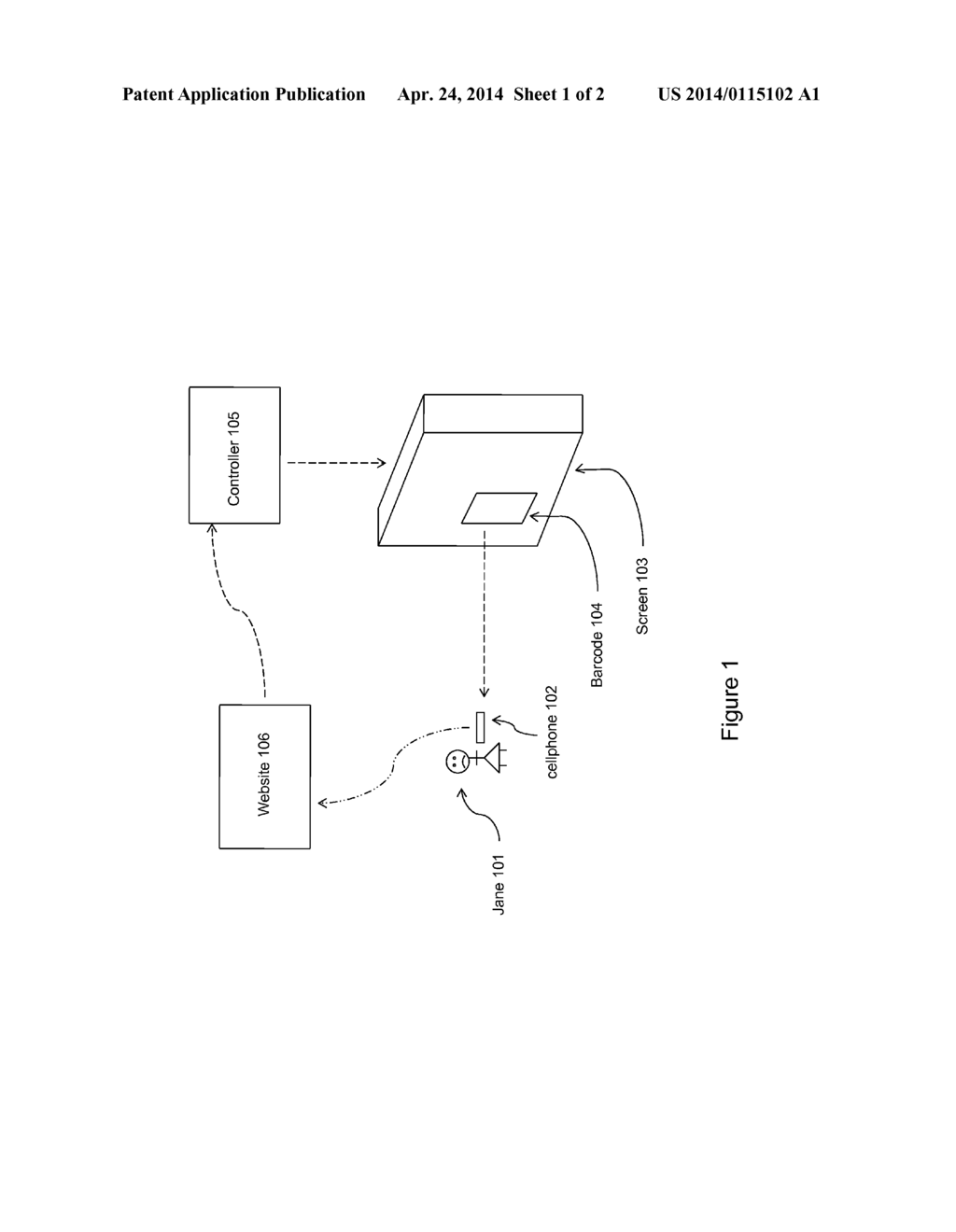 SYSTEMS AND METHODS FOR CHANGING AN ELECTRONIC DISPLAY THAT CONTAINS A     BARCODE - diagram, schematic, and image 02