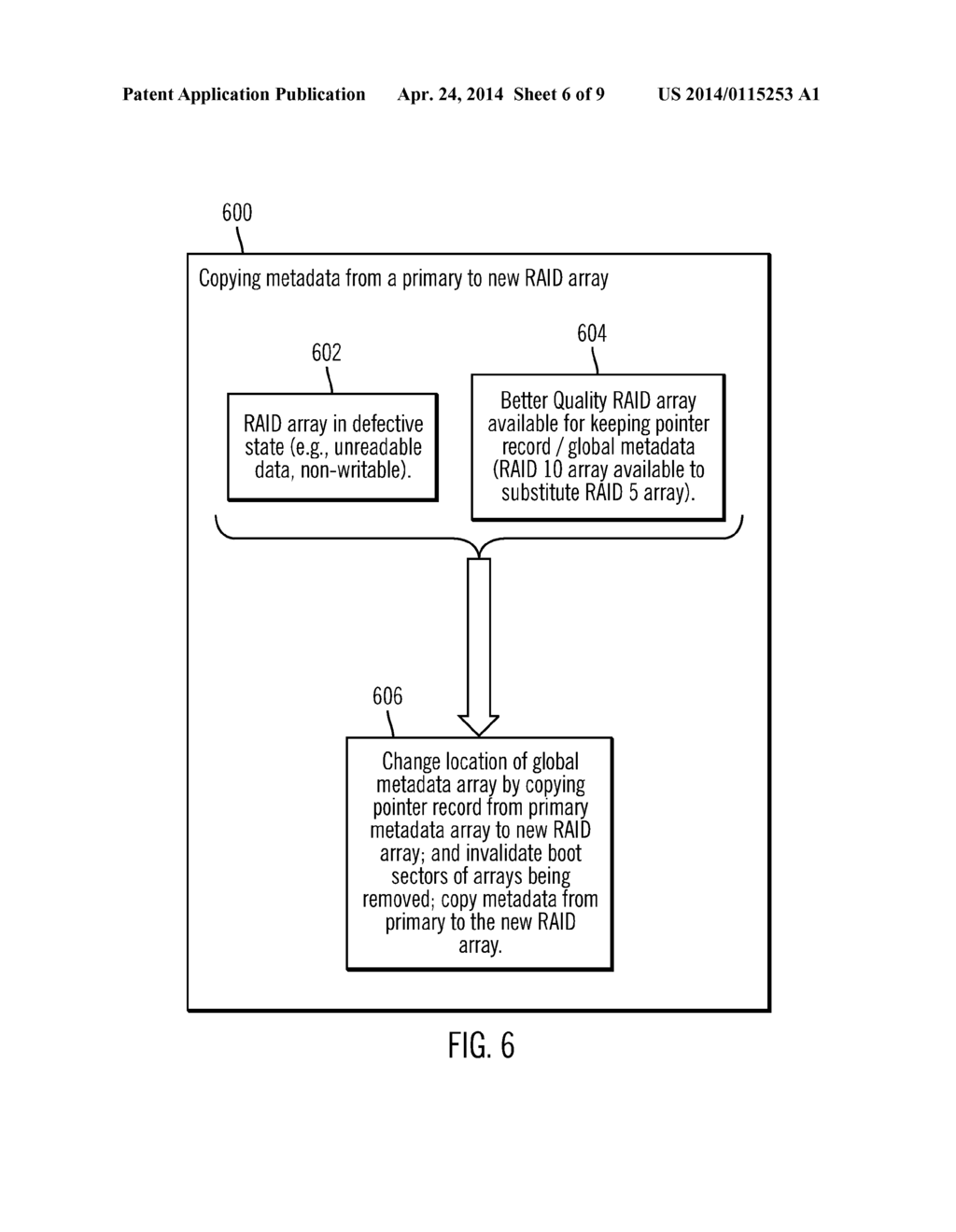 GLOBAL DATA ESTABLISHMENT FOR STORAGE ARRAYS CONTROLLED BY A PLURALITY OF     NODES - diagram, schematic, and image 07