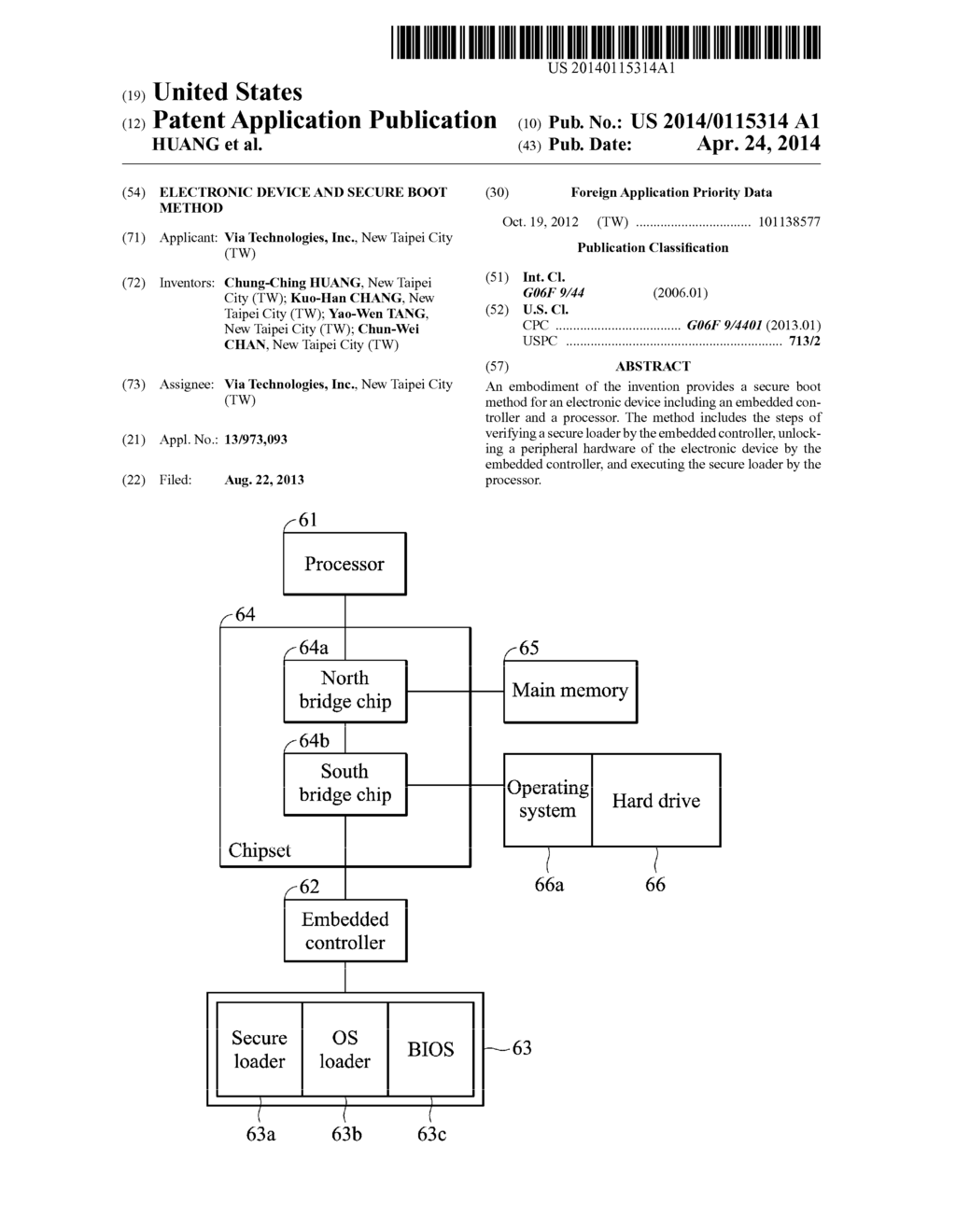 ELECTRONIC DEVICE AND SECURE BOOT METHOD - diagram, schematic, and image 01