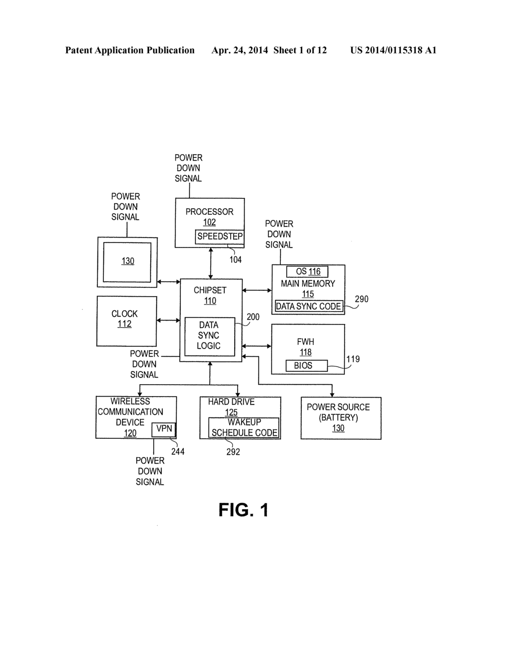 METHOD AND APPARATUS FOR A POWER-EFFICIENT FRAMEWORK TO MAINTAIN DATA     SYNCHRONIZATION OF A MOBILE PERSONAL COMPUTER TO SIMULATE A CONNECTED     SCENARIO - diagram, schematic, and image 02