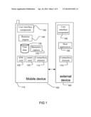 SYSTEM AND METHOD FOR TRANSPOSING AN EXTERNAL USER INTERFACE ON A MOBILE     DEVICE diagram and image