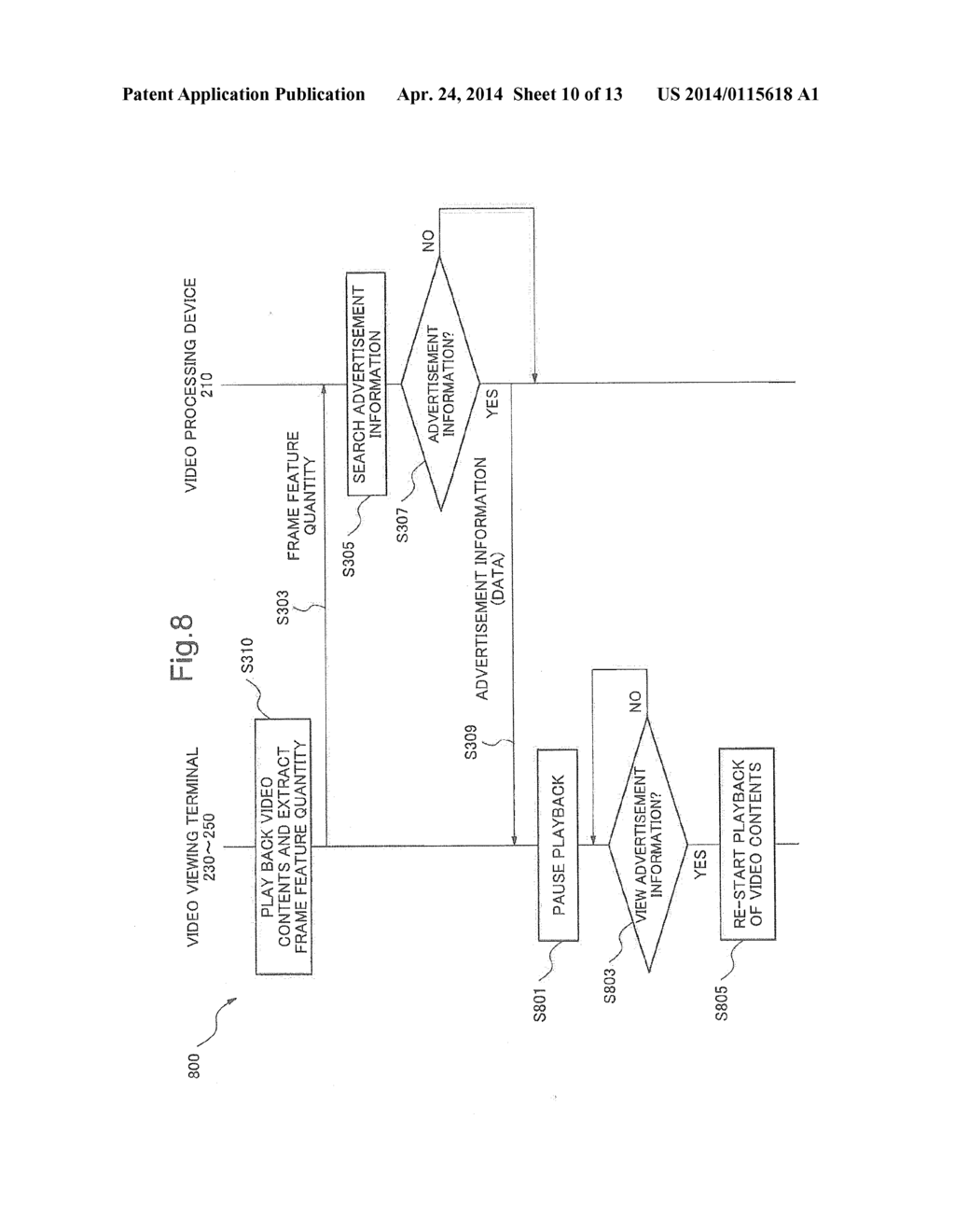 VIDEO PROCESSING SYSTEM, ADVERTISEMENT ACQUISITION METHOD, VIDEO     PROCESSING DEVICE, AND METHOD FOR CONTROLLING SAME - diagram, schematic, and image 11