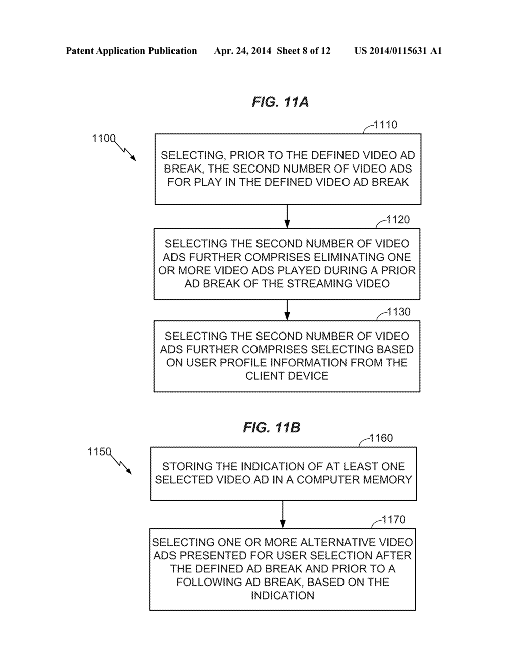 USER CONTROL OF AD SELECTION FOR SUBSEQUENT AD BREAK OF A STREAMING VIDEO - diagram, schematic, and image 09