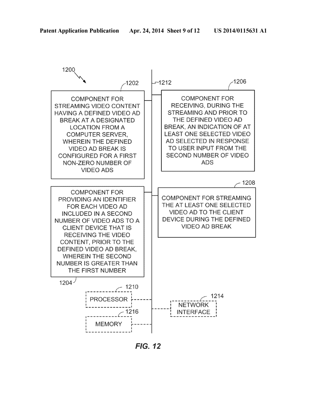 USER CONTROL OF AD SELECTION FOR SUBSEQUENT AD BREAK OF A STREAMING VIDEO - diagram, schematic, and image 10