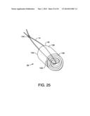 METHOD OF MANUFACTURING TAMPONS BY FORMING A SOFTWIND WITH CONTACT     ELEMENTS diagram and image