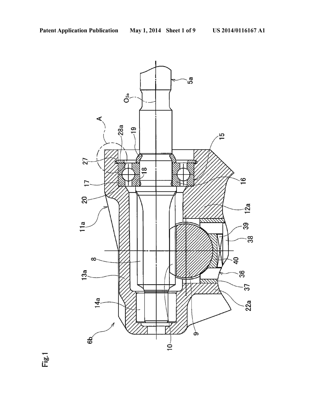 CONSTRUCTION FOR FASTENING A BEARING AND A STEERING GEAR UNIT USING THIS     CONSTRUCTION FOR FASTENING A BEARING - diagram, schematic, and image 02