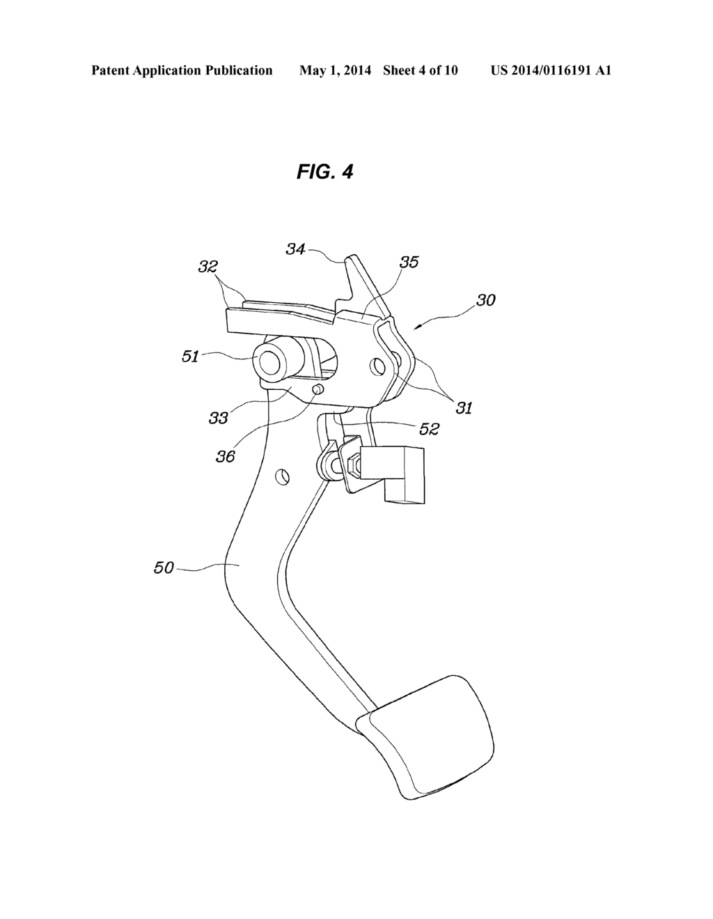 PEDAL ASSEMBLY FOR PROTECTING DRIVER - diagram, schematic, and image 05