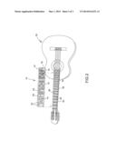 LEARNING DEVICE FOR STRINGED MUSICAL INSTRUMENTS diagram and image