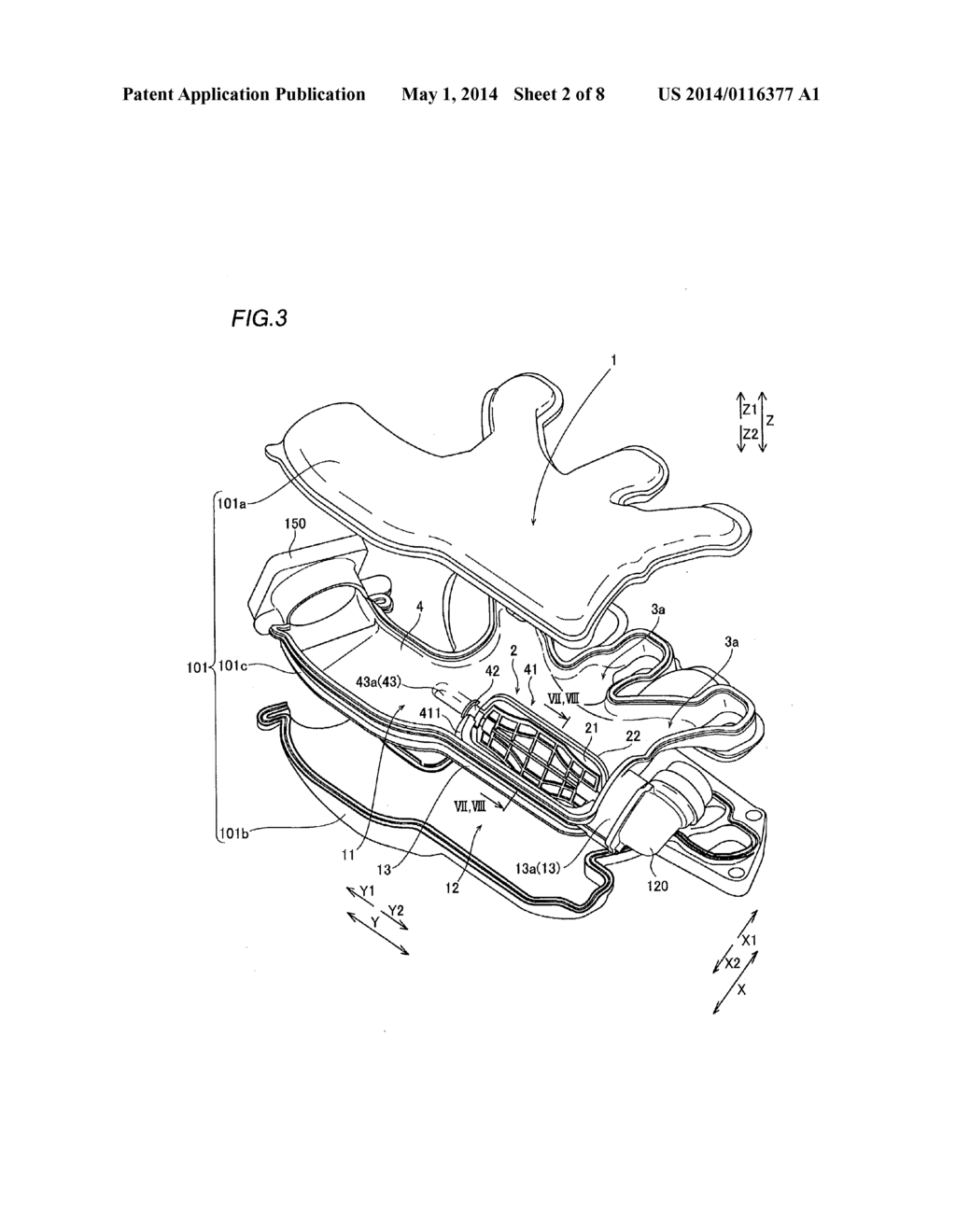 AIR INTAKE CONTROL VALVE AND AIR INTAKE APPARATUS - diagram, schematic, and image 03