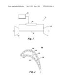 COMPONENTS WITH ASYMMETRIC COOLING CHANNELS AND METHODS OF MANUFACTURE diagram and image