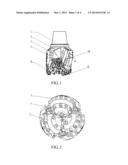 TRICONE ROCK BIT FOR HORIZONTAL WELLS AND HARD FORMATION WELLS diagram and image