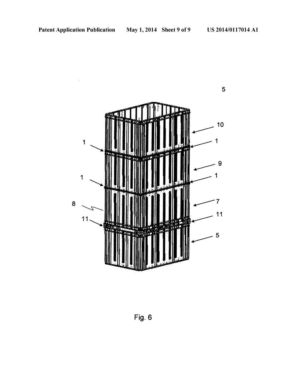 DEVICE FOR ORIENTING A STACK OF CONTAINERS - diagram, schematic, and image 10