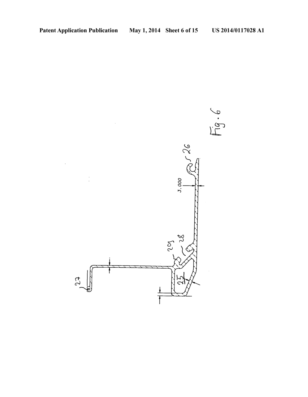 Freight Holding Device, in Particular for Loading Aircraft, Method for     Producing a Freight Holding Device and Use of a Pultruded     Fibre-Reinforced Profile Element for a Freight Holding Device - diagram, schematic, and image 07