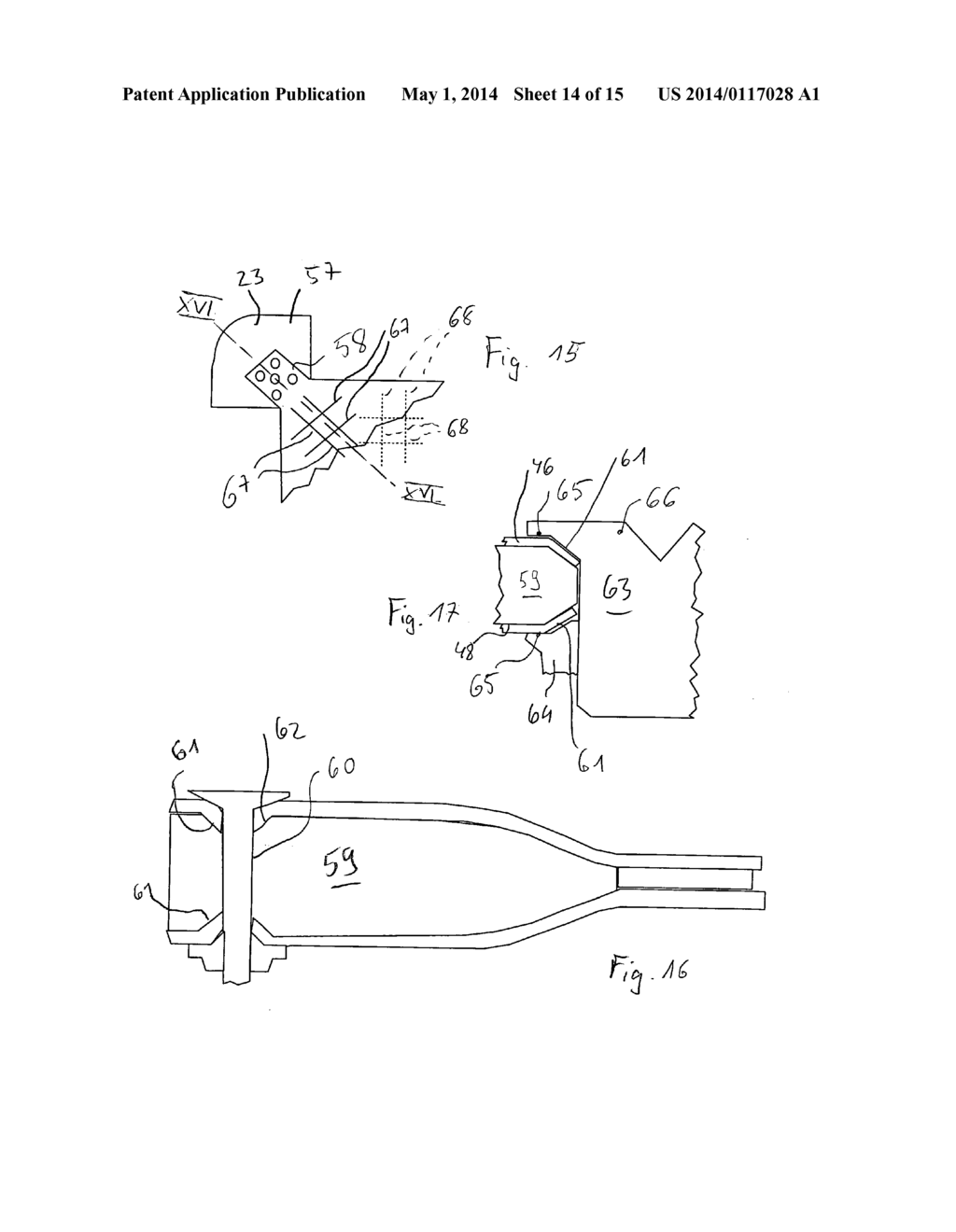 Freight Holding Device, in Particular for Loading Aircraft, Method for     Producing a Freight Holding Device and Use of a Pultruded     Fibre-Reinforced Profile Element for a Freight Holding Device - diagram, schematic, and image 15