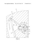 AIRCRAFT DOOR MECHANISM WITH HANDLE ACTUATED DESCENDER diagram and image