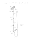 TELESCOPING AND MULTIDIRECTIONAL MOVEMENT ARM FOR A HANDHELD SHOWER HEAD     AND RELATED METHOD diagram and image