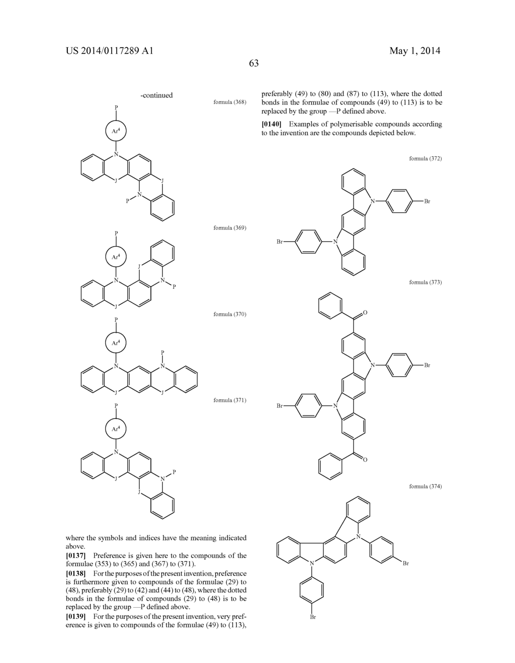 MATERIALS FOR ORGANIC ELECTROLUMINESCENT DEVICES - diagram, schematic, and image 77