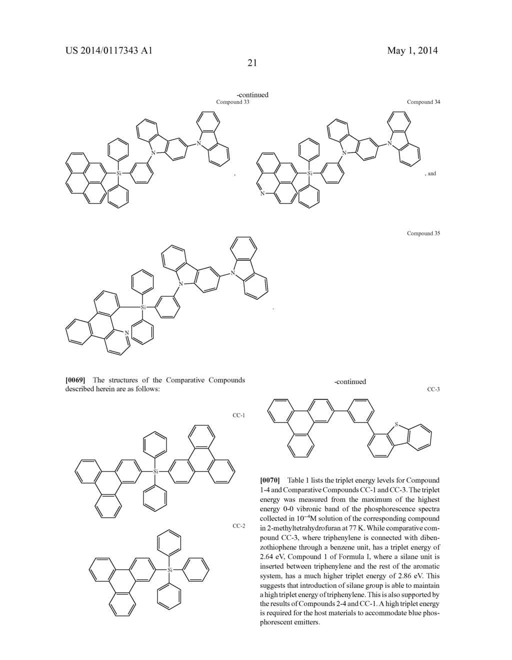 HOST MATERIALS FOR OLEDS - diagram, schematic, and image 27