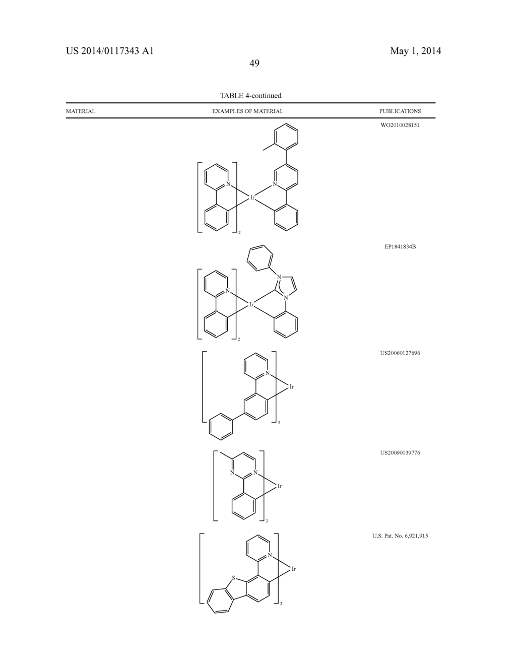 HOST MATERIALS FOR OLEDS - diagram, schematic, and image 55