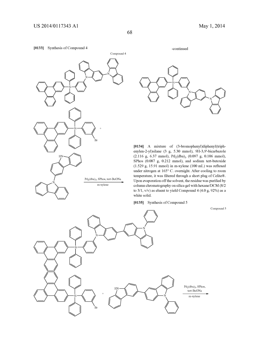 HOST MATERIALS FOR OLEDS - diagram, schematic, and image 74