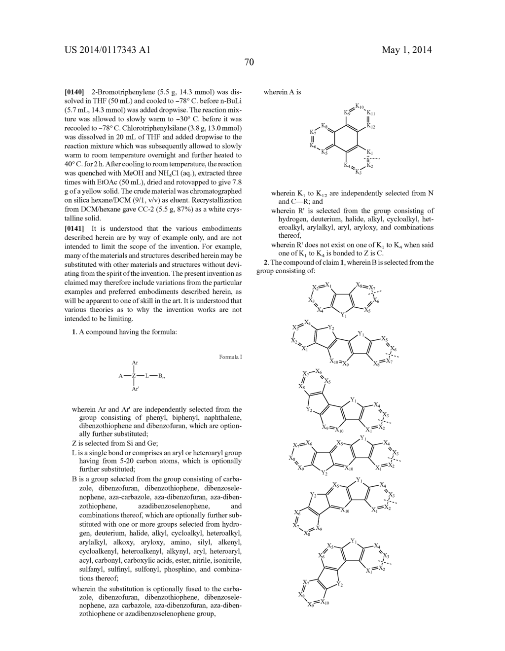 HOST MATERIALS FOR OLEDS - diagram, schematic, and image 76