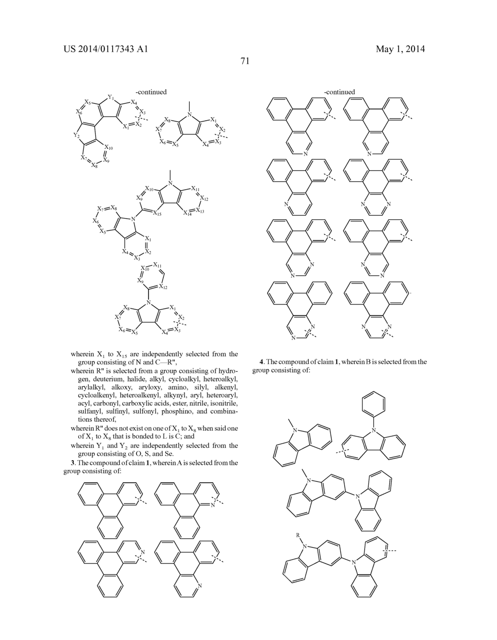 HOST MATERIALS FOR OLEDS - diagram, schematic, and image 77