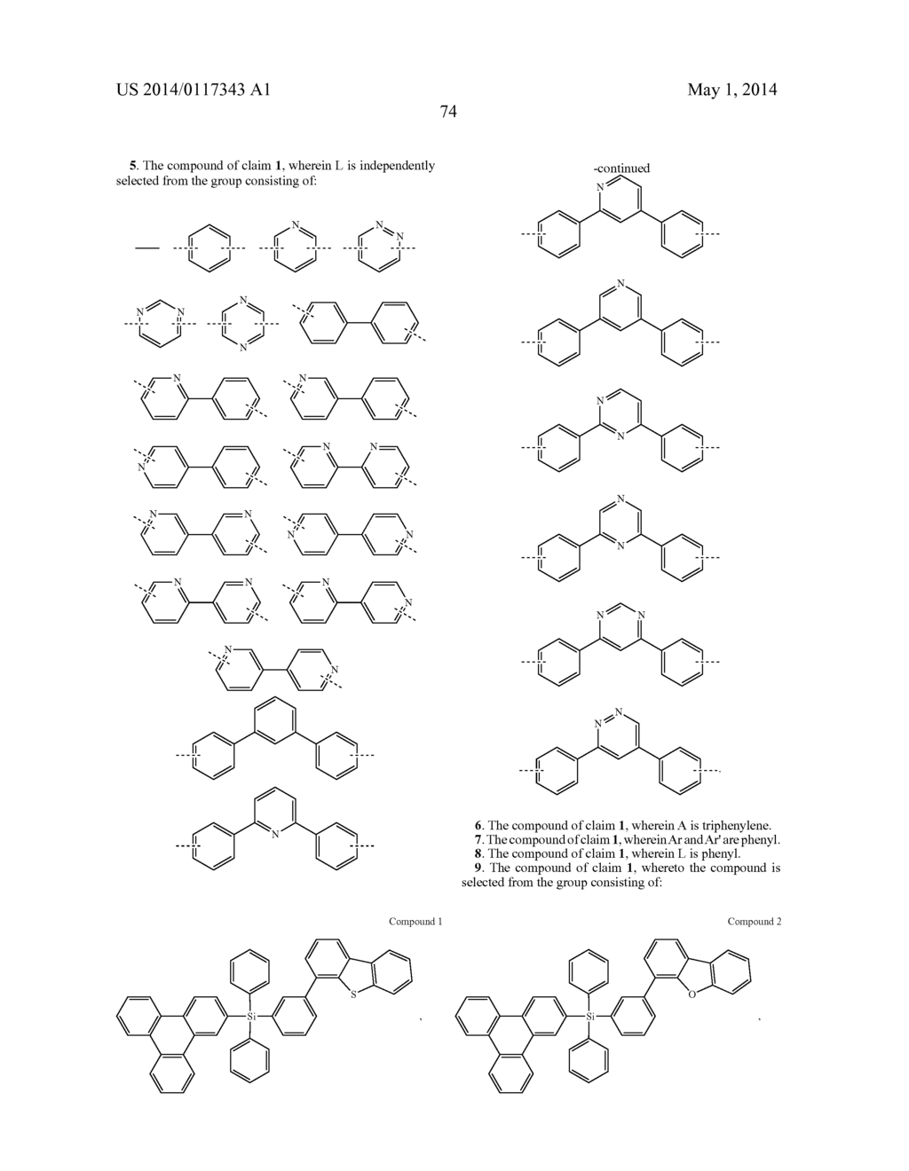 HOST MATERIALS FOR OLEDS - diagram, schematic, and image 80