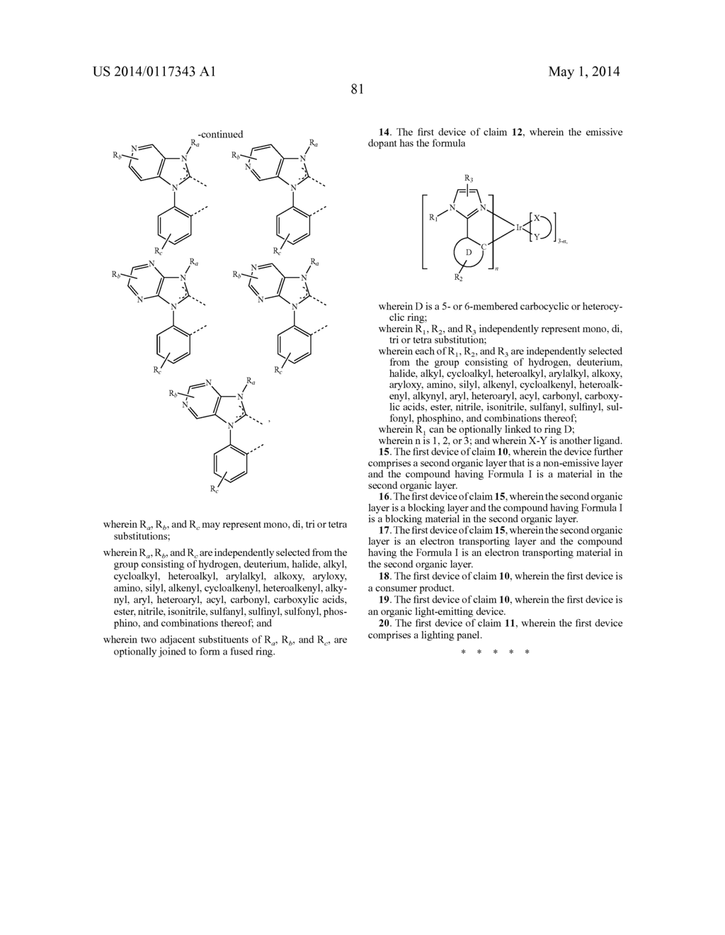 HOST MATERIALS FOR OLEDS - diagram, schematic, and image 87