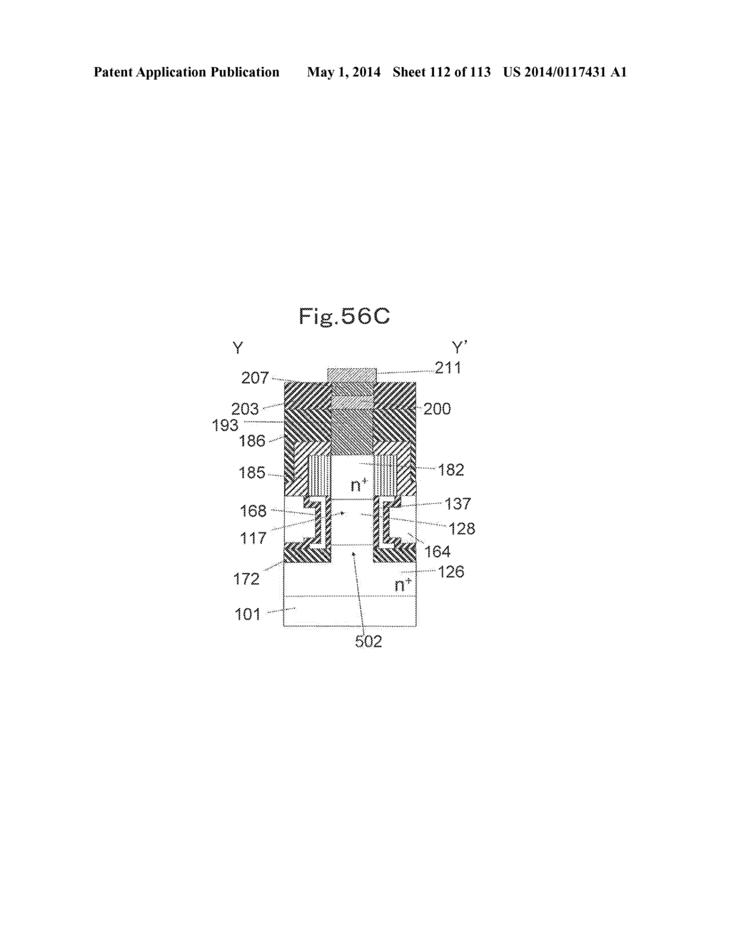 NONVOLATILE SEMICONDUCTOR MEMORY TRANSISTOR, NONVOLATILE SEMICONDUCTOR     MEMORY, AND METHOD FOR MANUFACTURING NONVOLATILE SEMICONDUCTOR MEMORY - diagram, schematic, and image 113