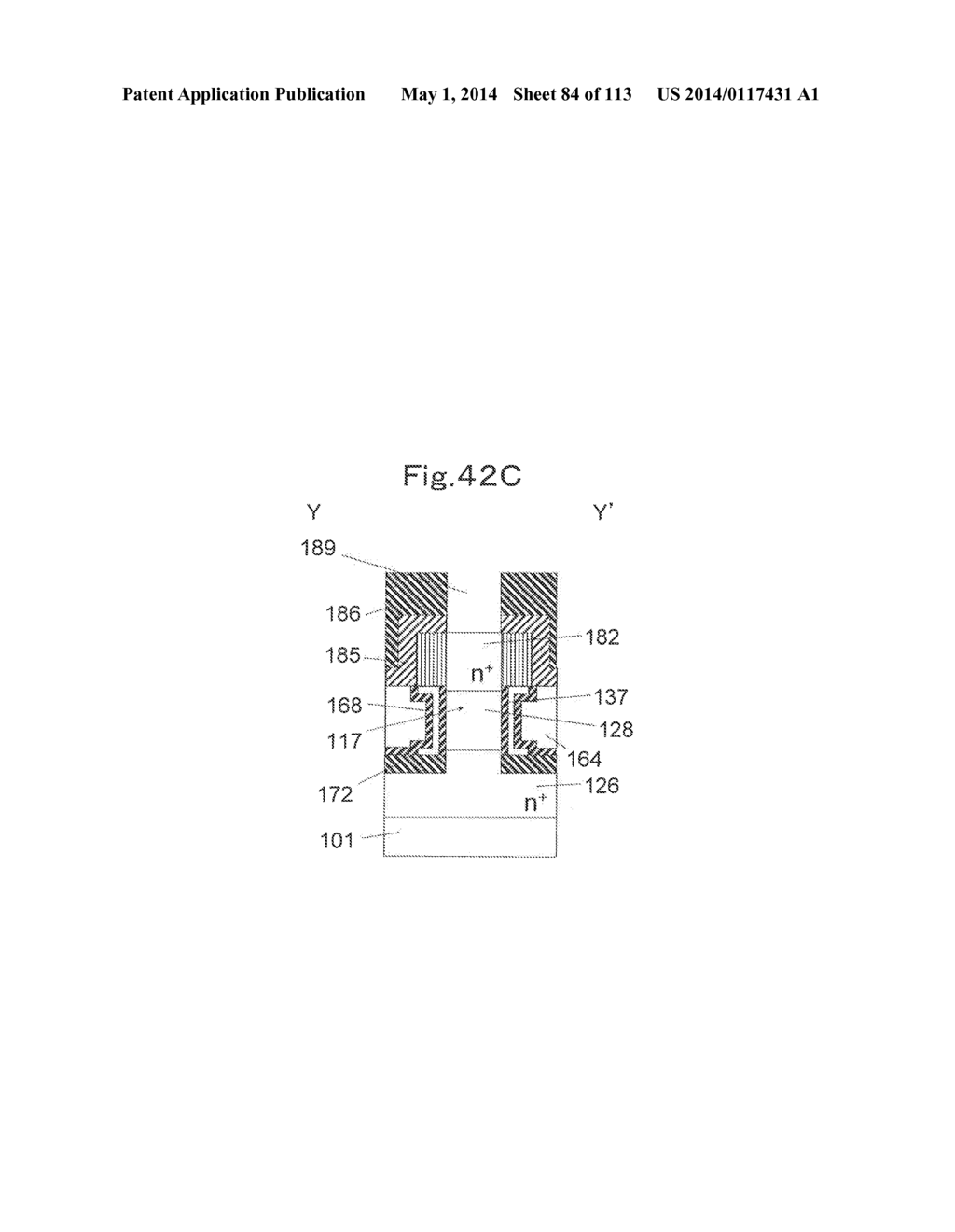 NONVOLATILE SEMICONDUCTOR MEMORY TRANSISTOR, NONVOLATILE SEMICONDUCTOR     MEMORY, AND METHOD FOR MANUFACTURING NONVOLATILE SEMICONDUCTOR MEMORY - diagram, schematic, and image 85