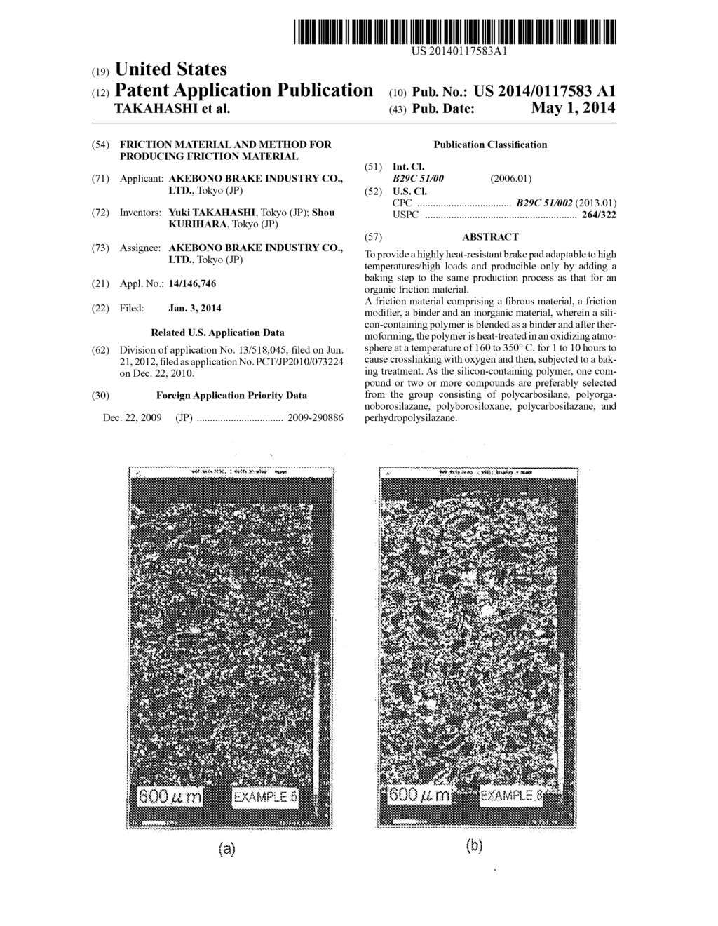 FRICTION MATERIAL AND METHOD FOR PRODUCING FRICTION MATERIAL - diagram, schematic, and image 01