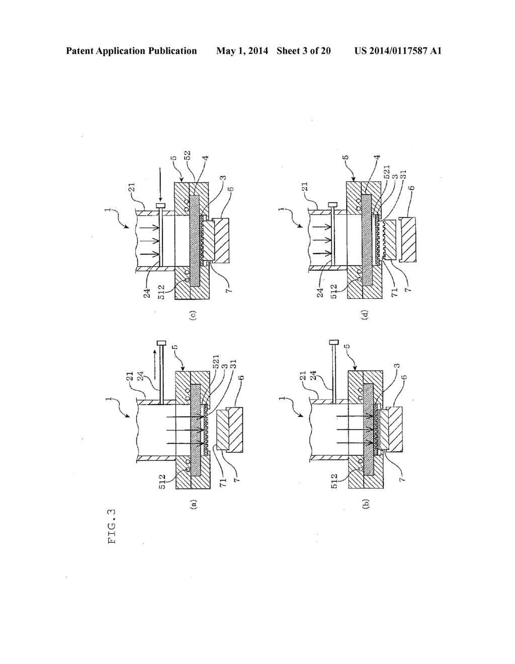 METHOD FOR MOLDING THERMOPLASTIC RESIN PRODUCT AND MOLDING APPARATUS     THEREFOR - diagram, schematic, and image 04