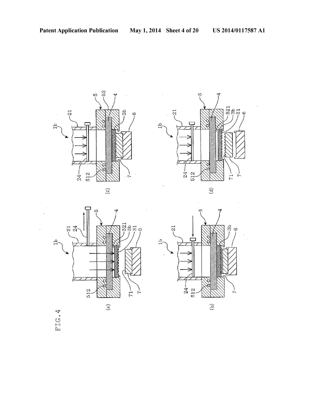 METHOD FOR MOLDING THERMOPLASTIC RESIN PRODUCT AND MOLDING APPARATUS     THEREFOR - diagram, schematic, and image 05