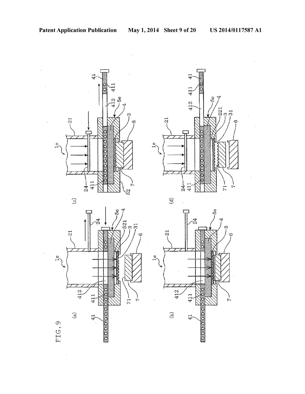 METHOD FOR MOLDING THERMOPLASTIC RESIN PRODUCT AND MOLDING APPARATUS     THEREFOR - diagram, schematic, and image 10