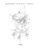 CART FOR PORTABLE ULTRASONIC DIAGNOSTIC DEVICE AND ULTRASONIC DIAGNOSTIC     UNIT diagram and image